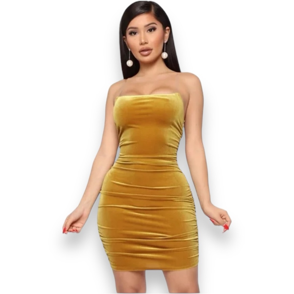 Spontaneous Nights Velvet Mini Dress Fashion Nova
